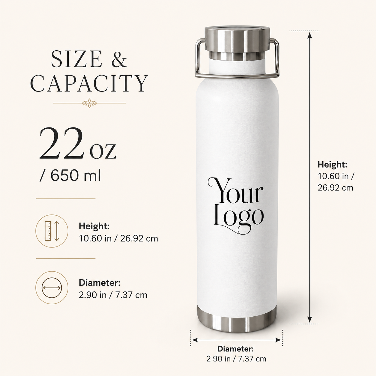 Copper Vacuum Insulated Bottle