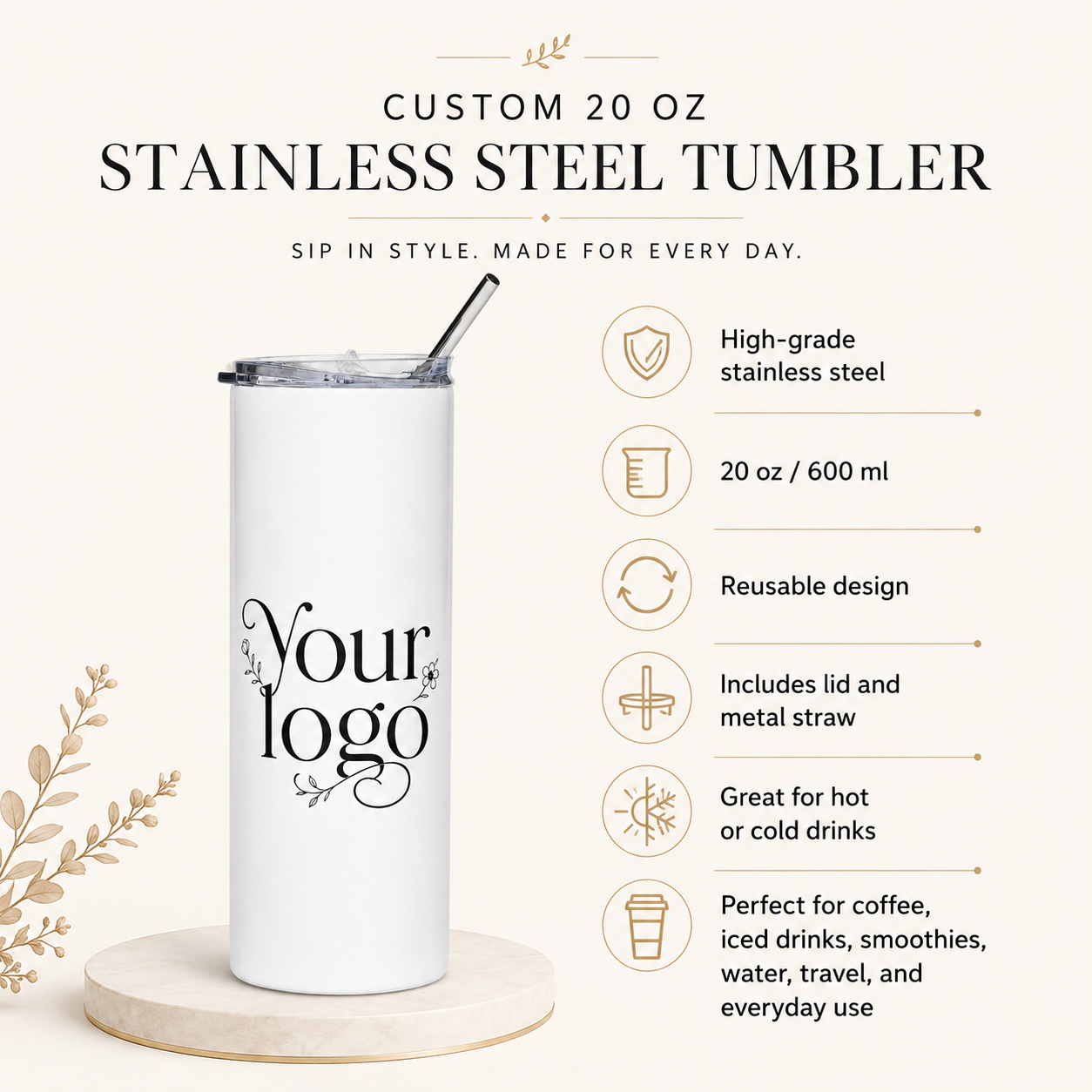 Stainless Steel Tumbler